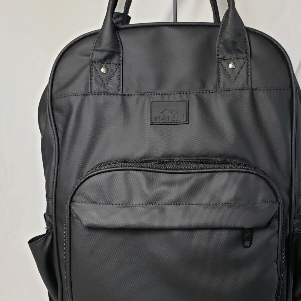 Matein Men's 17" Black Travel Laptop Backpack College Anti-Theft TSA-Friendly